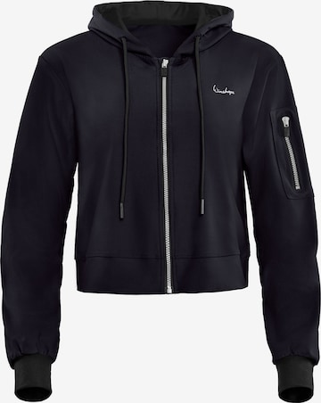 Winshape Urheilutakki 'J009C' värissä musta: etupuoli