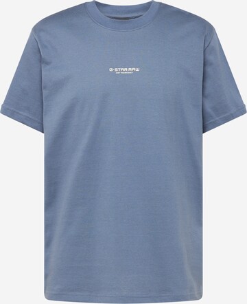 T-Shirt G-Star RAW en bleu : devant