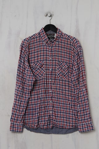WARREN & PARKER Button Up Shirt in L in Blue: front
