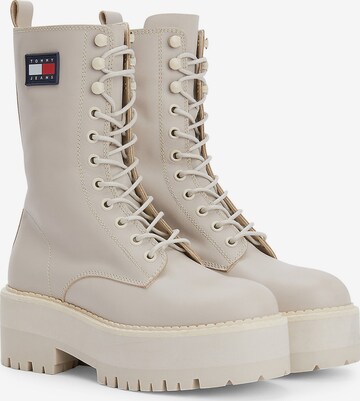 Tommy Jeans Lace-Up Boots in Grey