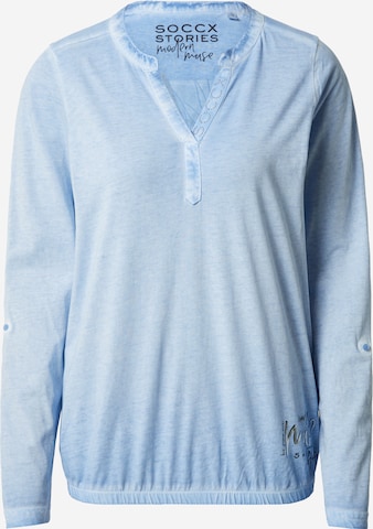 Soccx - Camiseta en azul: frente