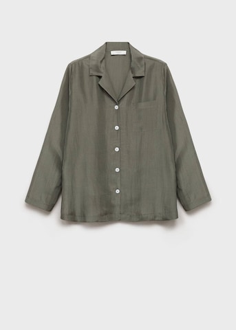 MANGO Pajama Shirt 'Habo' in Green