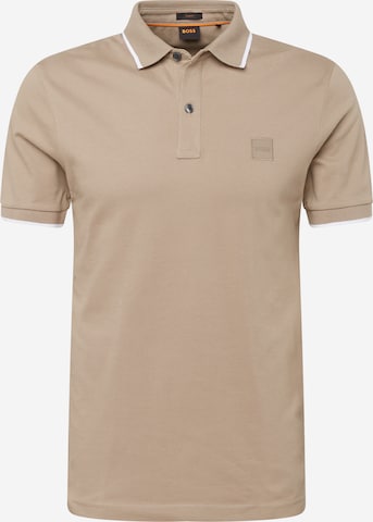 BOSS Orange - Camisa 'Passertip' em castanho: frente