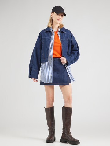 PIECES Shirt 'PCRIA' in Oranje