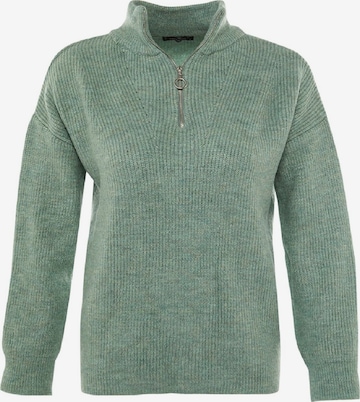 Trendyol Пуловер в зелено: отпред