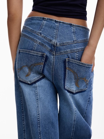 mėlyna Desigual Laisvas Džinsai