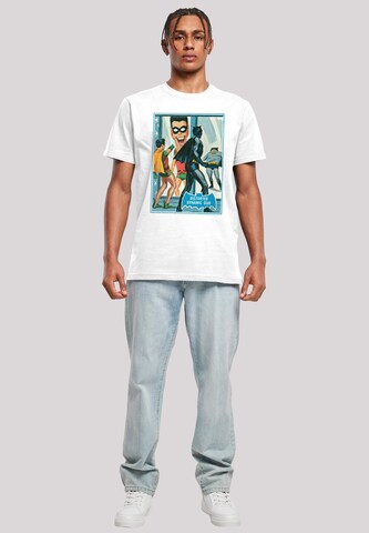 T-Shirt 'DC Comis Superhelden Batman TV Serie Dynamic Duo' F4NT4STIC en blanc