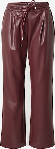 BOSS Loosefit Kalhoty se sklady v pase 'Tareta' – červená: přední strana