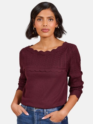 love & roses - Jersey en rojo: frente