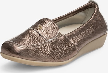 VITAFORM Moccasins in Bronze: front
