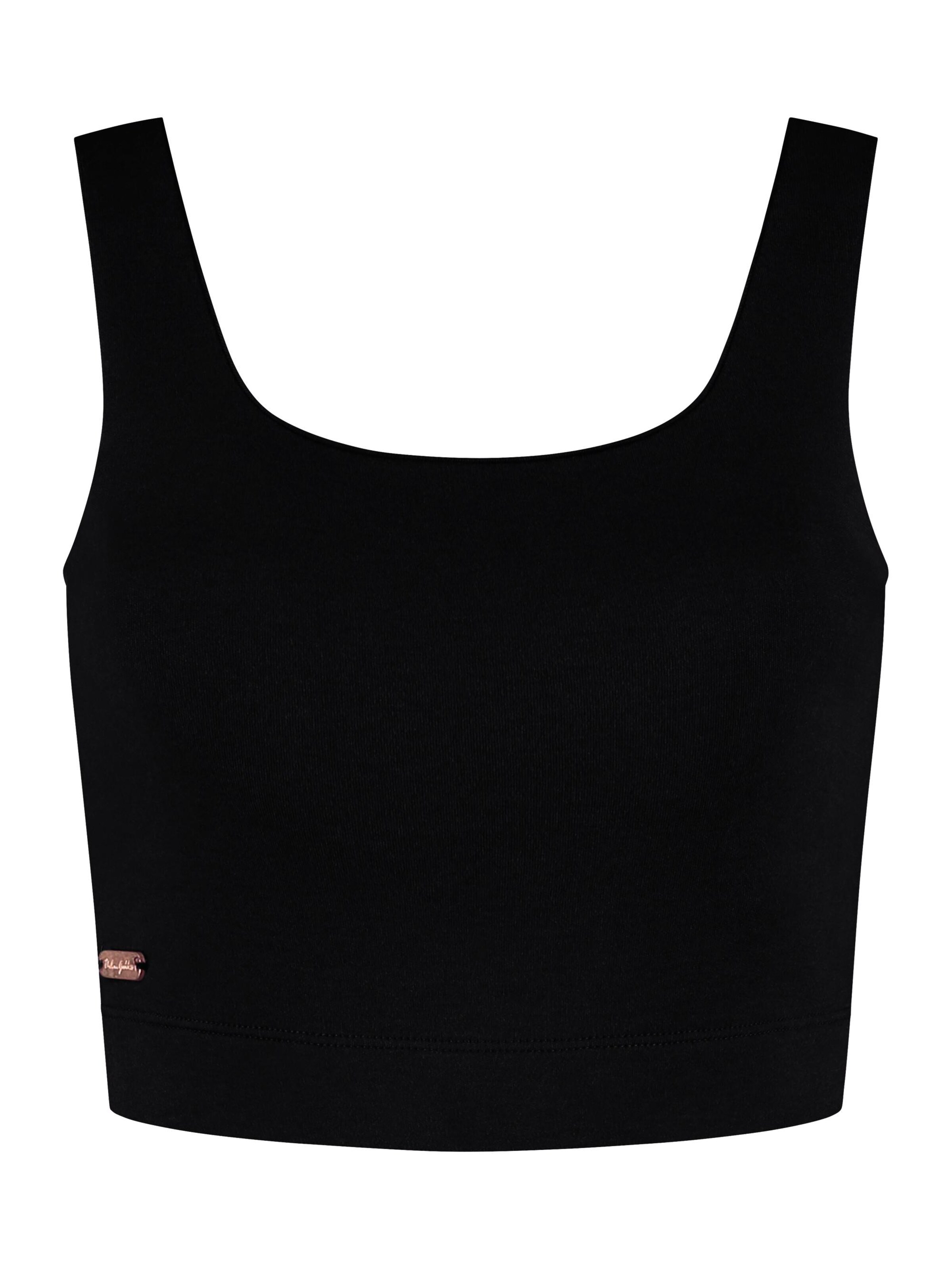 Urban Goddess Yoga & Activewear Medium Support Sport-BH 'Mandala ' in Schwarz: Vorderseite