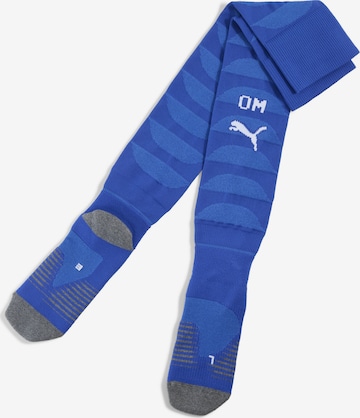 Chaussettes de sport 'Olympique de Marseille 25/26' PUMA en bleu : devant
