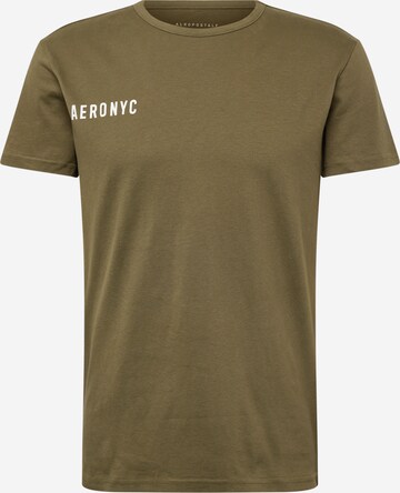 AÉROPOSTALE T-Shirt 'NYC' in Grün: predná strana