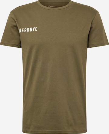 T-Shirt 'NYC' AÉROPOSTALE en vert : devant