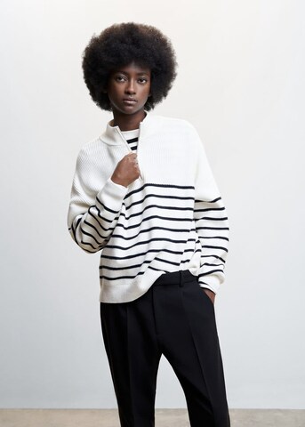 MANGO Pullover 'Rizon' i hvid: forside