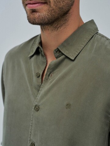 Salsa Jeans Regular fit Overhemd in Groen