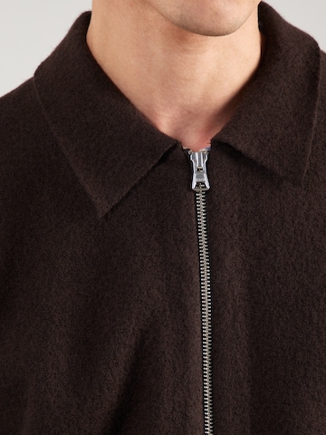 NN07 Πλεκτή ζακέτα 'Jonas' σε καφέ