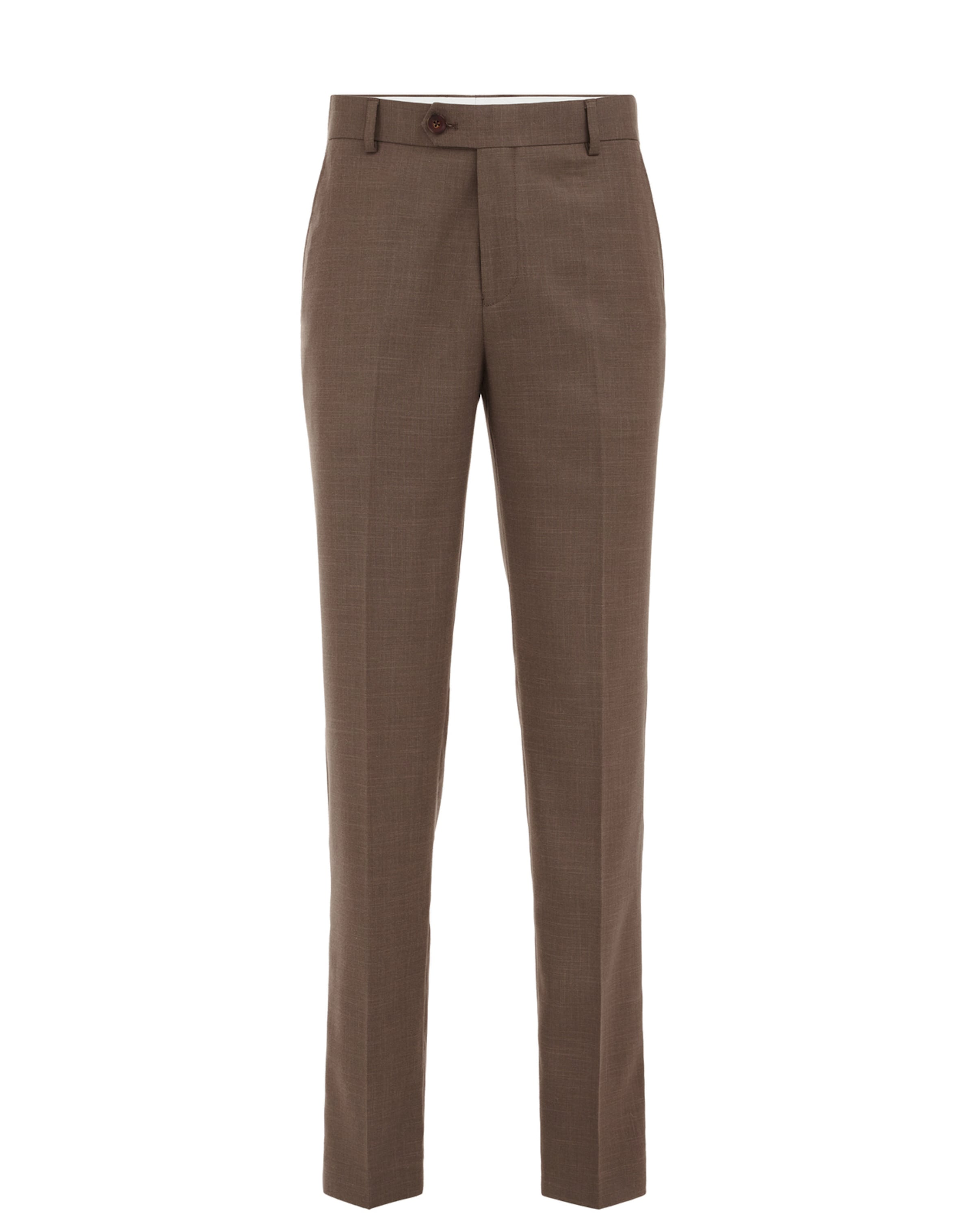 WE Fashion Слим Штаны в Коричневый: спереди