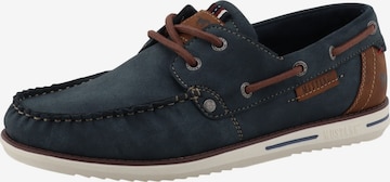 Mocassin MUSTANG en bleu : devant