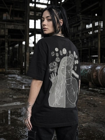T-Shirt 'Borderline - heavy T-Shirt 240GSM' JustDepressed Clothing en noir