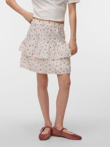 Vero Moda Girl Rok 'VMTrine' in Wit: voorkant