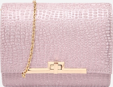rozā mascara "Clutch" stila somiņa: no priekšpuses