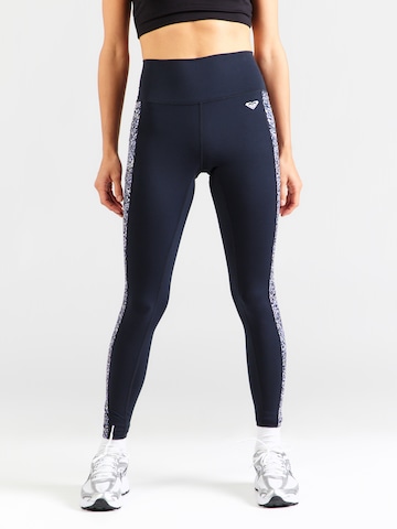ROXY Skinny Sportovní kalhoty 'HEART INTO LEG' – černá: přední strana