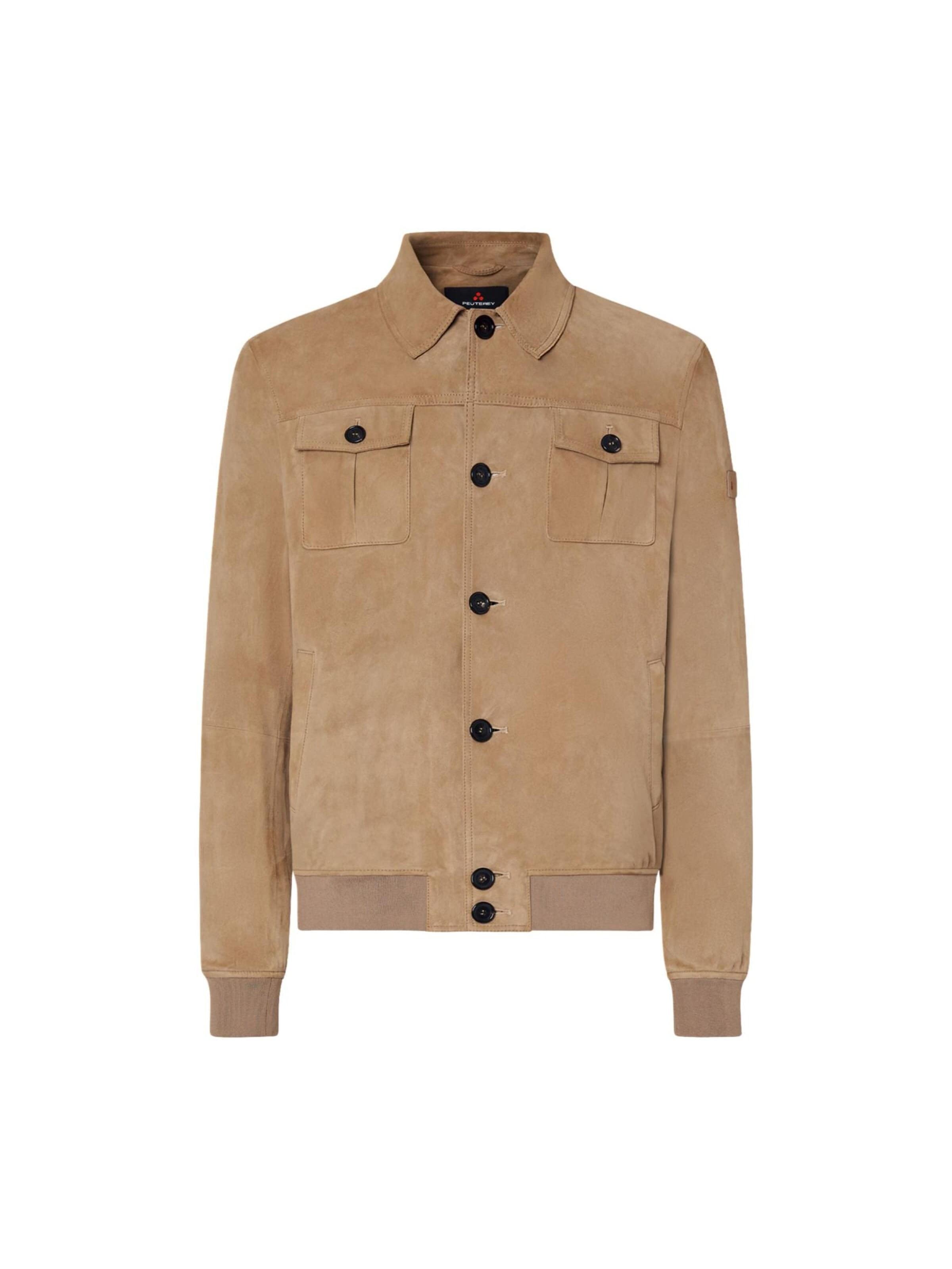 Peuterey Tussenjas 'PEUTEREY GIUBBINO DESTINY SUEDE 02 GIUBBINO' in Bruin: voorkant