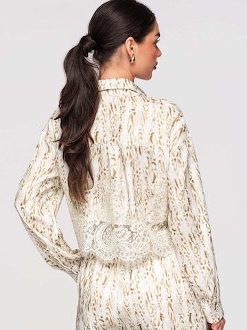 Ombre Blouse in Beige