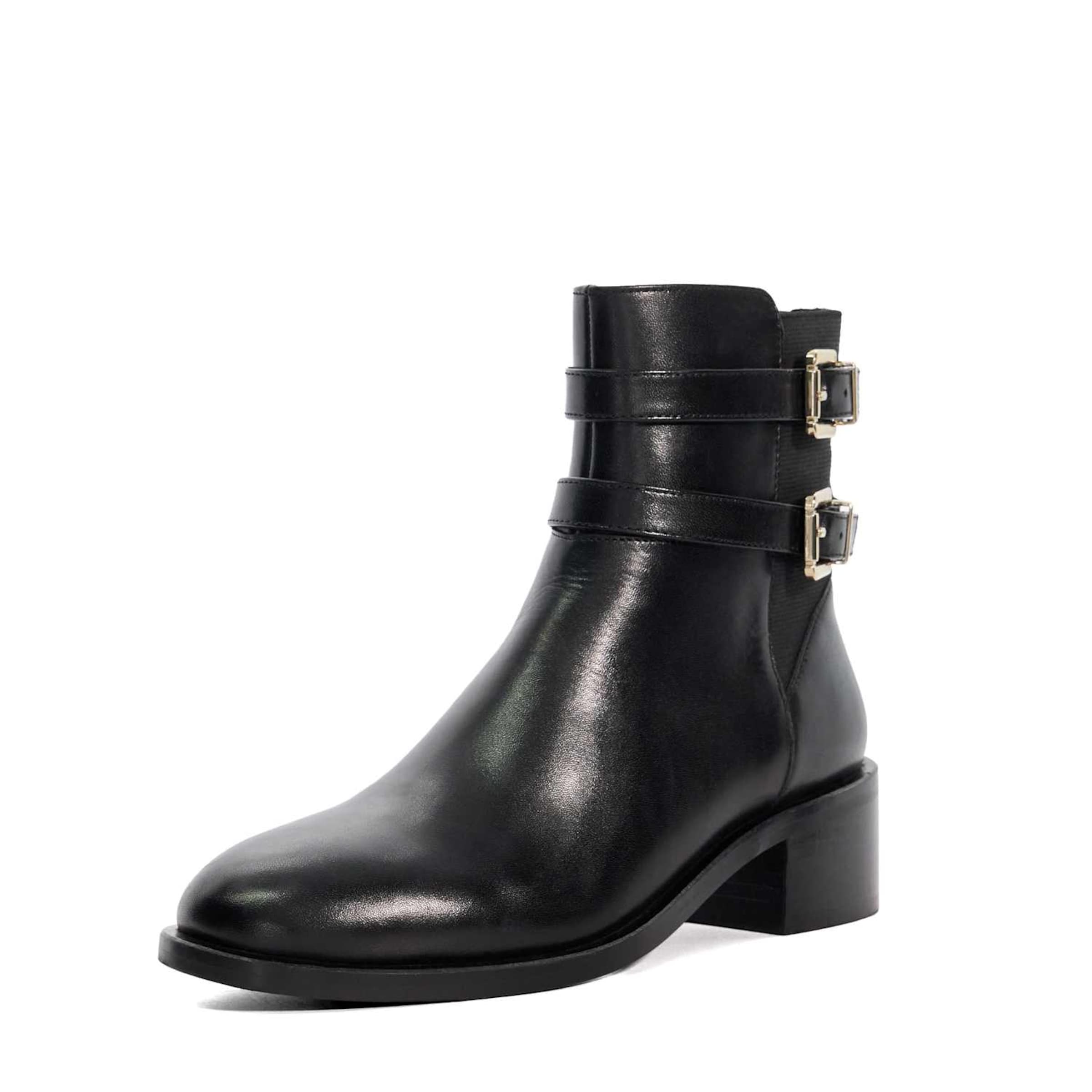 Dune LONDON Enkellaarsjes in Zwart: voorkant