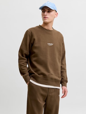 JACK & JONES Sweatshirt 'JJESoho' in Braun: Vorderseite