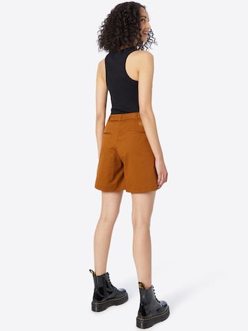 BOSS Black Wide Leg Shorts 'Tafaro' in Braun