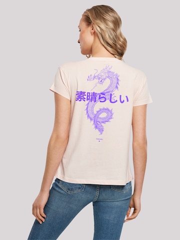 F4NT4STIC Shirt 'Drache' in Pink: front