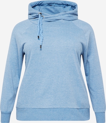 ONLY Carmakoma Sweatshirt 'CARLAMILLE' i blå: framsida