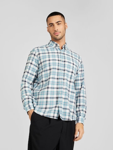 s.Oliver Regular fit Button Up Shirt in Blue: front