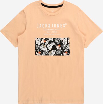 oranžinė Jack & Jones Junior Marškinėliai 'CHILL': priekis