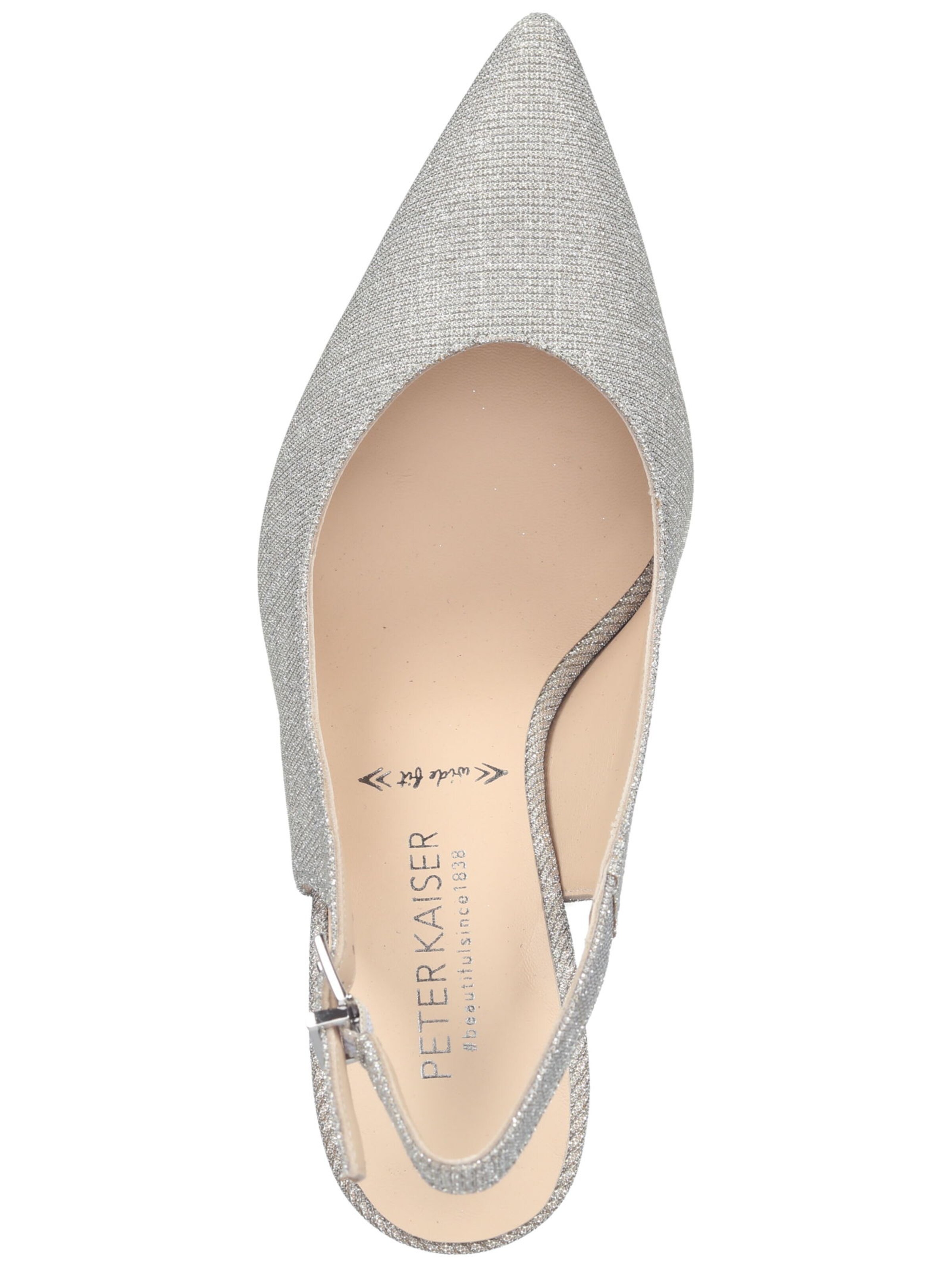 PETER KAISER Slingback Pumps in Silver ABOUT YOU
