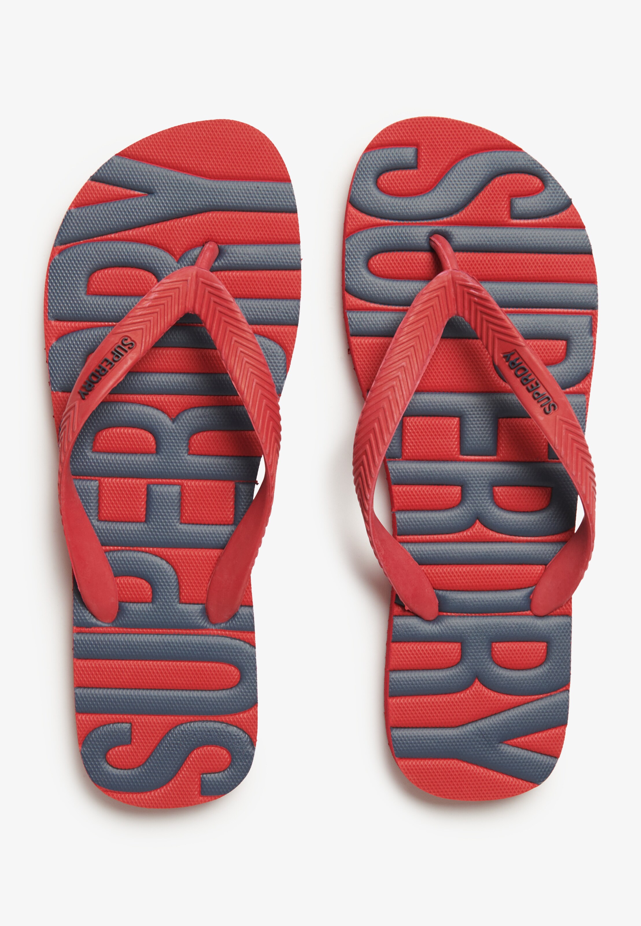 Tongs Superdry en rouge