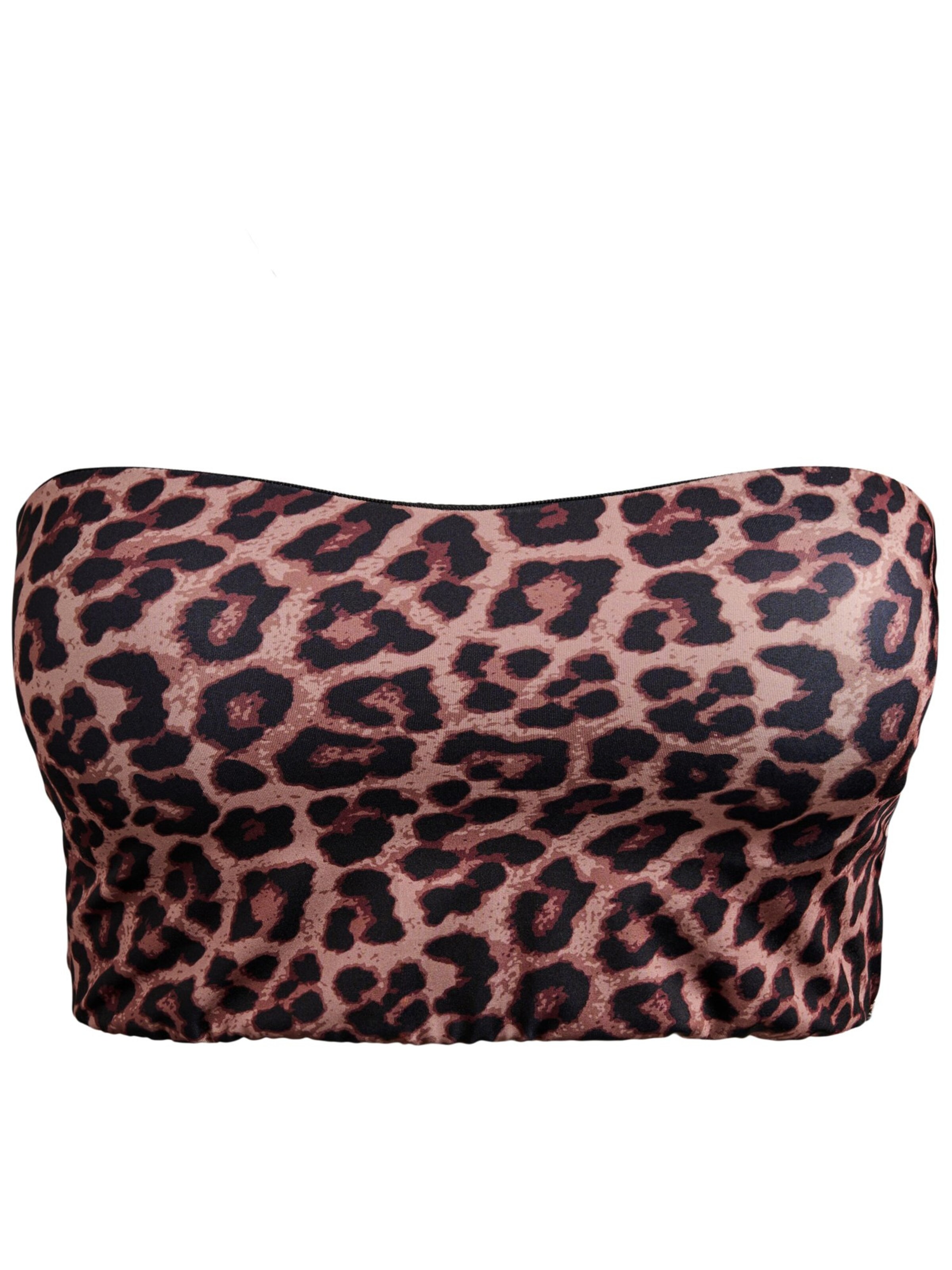 Swim by Zizzi Bez ramienok Bikinový top 'Caanne' - Béžová: predná strana