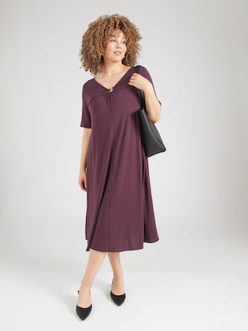 Robe 'STAFFA' Persona by Marina Rinaldi en violet : devant