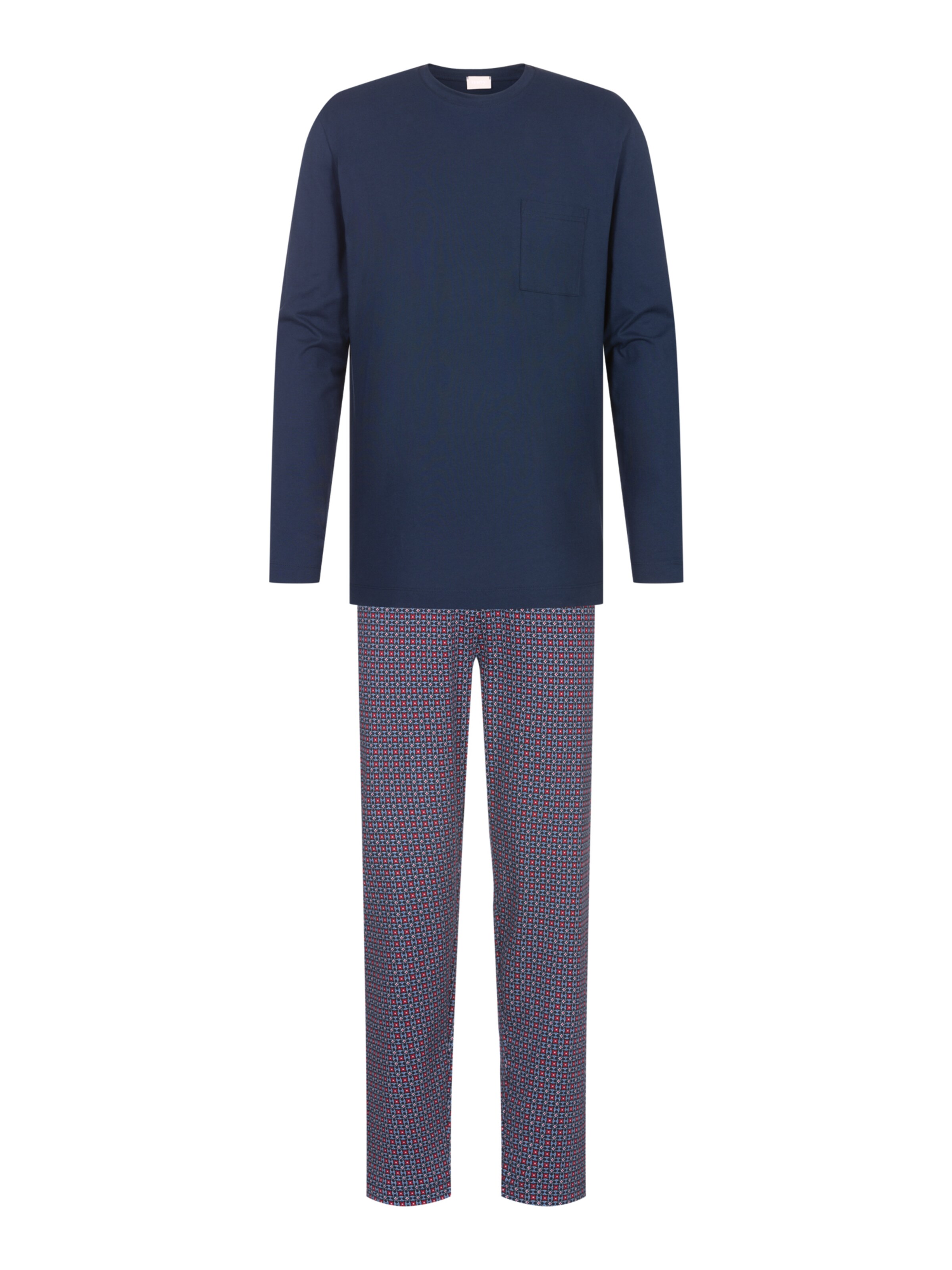 Mey Hausanzug in Blau: Vorderseite