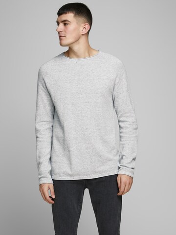 JACK & JONES Regular fit Sweater 'Hill' in Grey: front