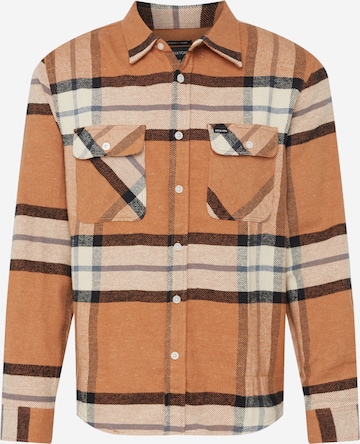 Brixton Button Up Shirt 'BOWERY' in Brown: front