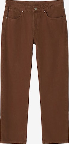 Bershka Normalny krój Jeansy w kolorze brązowy: przód