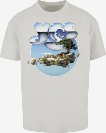 F4NT4STIC Shirt 'YES Chrome Island' in Grijs: voorkant