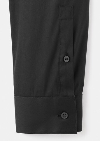 MANGO MAN Slim fit Business Shirt 'Emotion' in Black