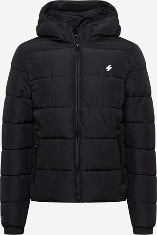 Superdry Winter Jacket in Black: front