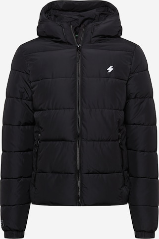 Superdry Winter Jacket in Black: front