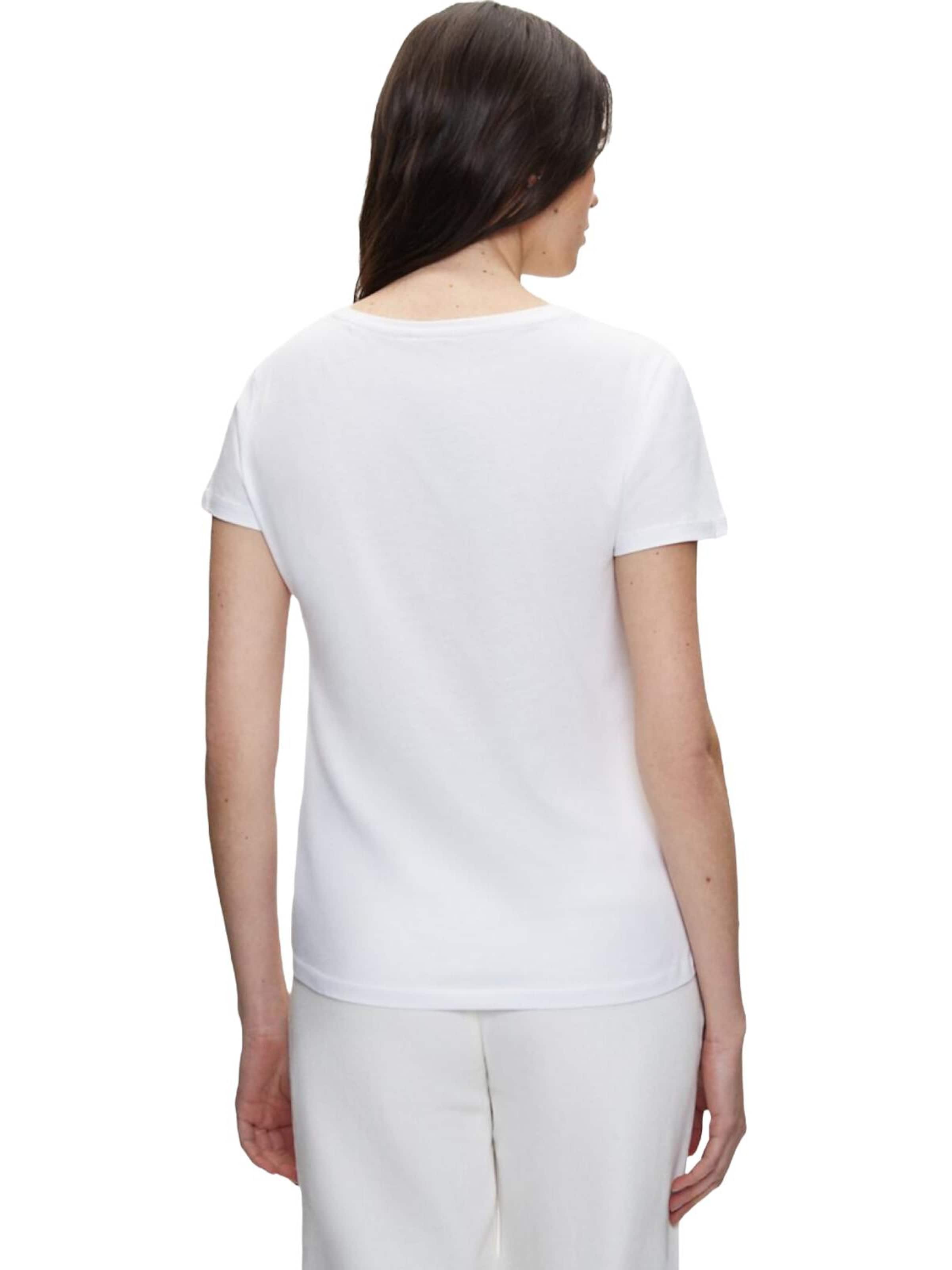 Maglietta 'LTB Jeans Damen-T-Shirt mit V-Ausschnitt' di LTB Jeans in bianco