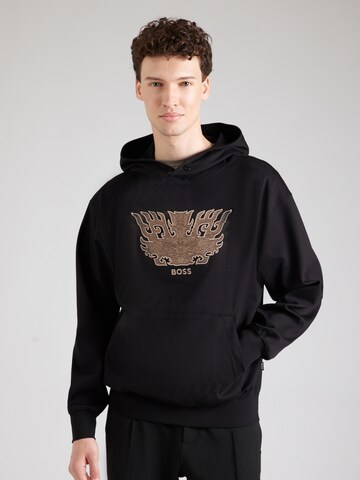 BOSS - Sudadera 'C-Sullivan 10' en negro: frente